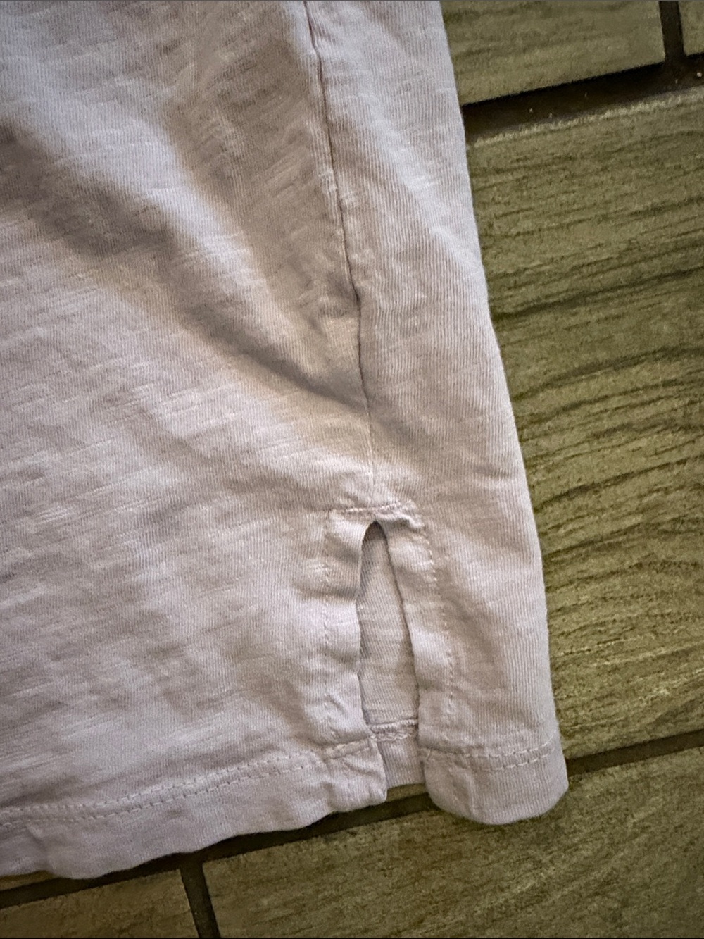 Pilcro Light Lavender Ruched Shoulder Tank - Picture 8 of 9